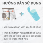 Vien uong kem VTM 6 1 Viên uống VTM Kẽm ZinC tăng cường sức khỏe - túi 30 viên