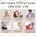 Vien uong kem VTM 7 1 Viên uống VTM Kẽm ZinC tăng cường sức khỏe - túi 30 viên