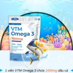 vien uong dau ca vtm omega 3 1 jpg Viên uống dầu cá VTM Omega 3 - túi 100 viên