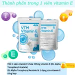 vien uong vtm vitamin e 3 jpg Viên uống VTM Vitamin E tăng cường sức khỏe - túi 60 viên
