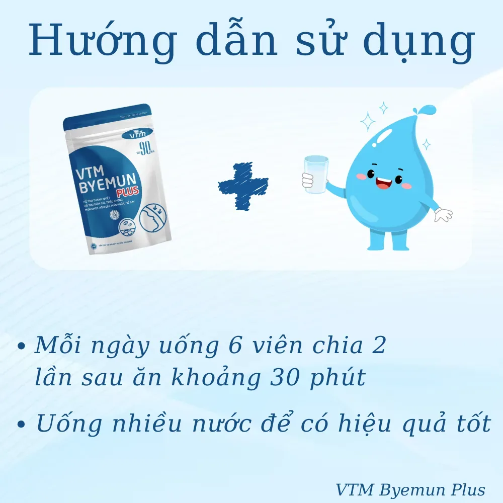 vien uong vtm byemun plus 5 jpg webp Combo viên uống mờ thâm mụn, tăng sức đề kháng VTM Vitamin C + VTM Byemun Plus
